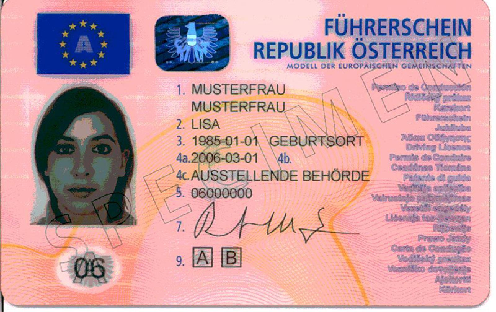 Buy Austrian Driving License , Austira A5 driving license , Austrian driving License , Austrian driving License For Sale, Austrian driving License